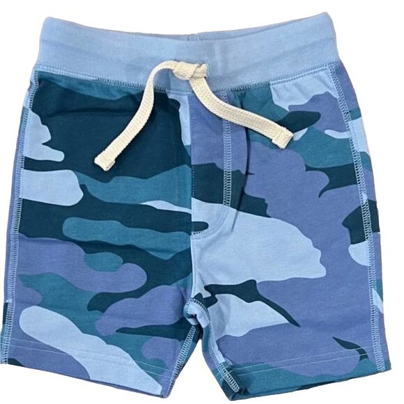 NWT J. Crew Crewcuts Boy's Pull-On Blue Camouflage Shorts - Picture 2 of 9